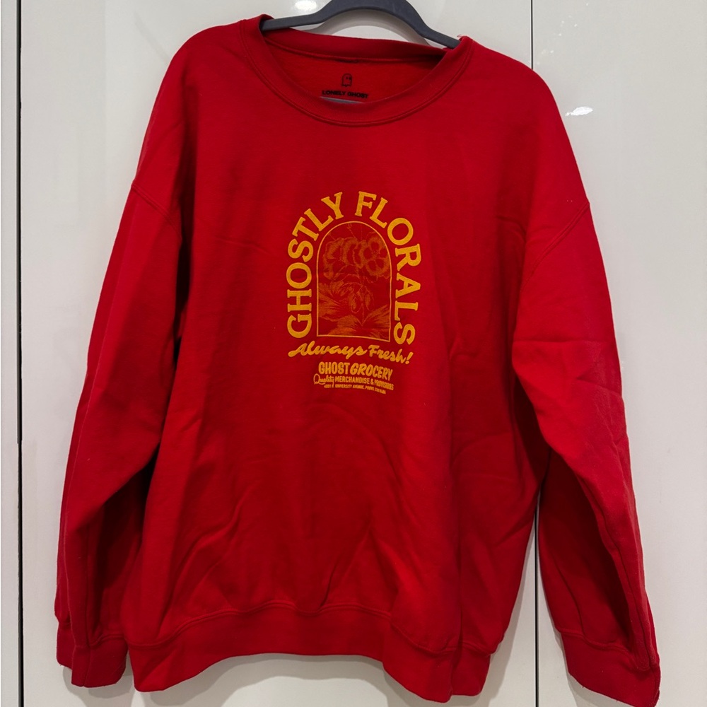 LONELY GHOST Red Sweatshirt